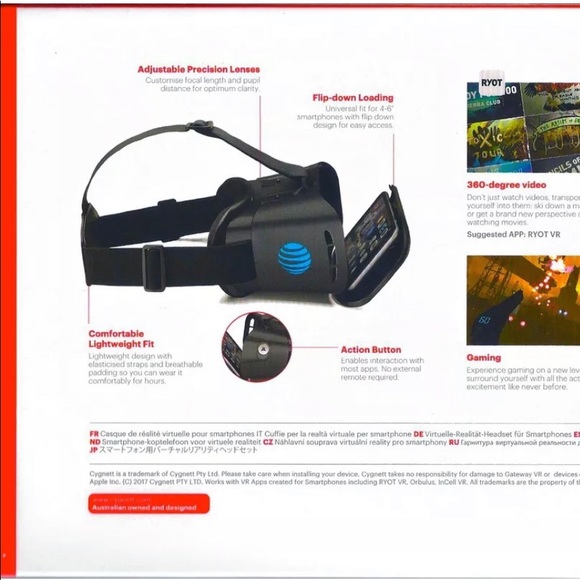 Cygnett Gateway VR Virtual Reality Headset for Smartphone IOS & Androids NEW - Picture 7 of 8